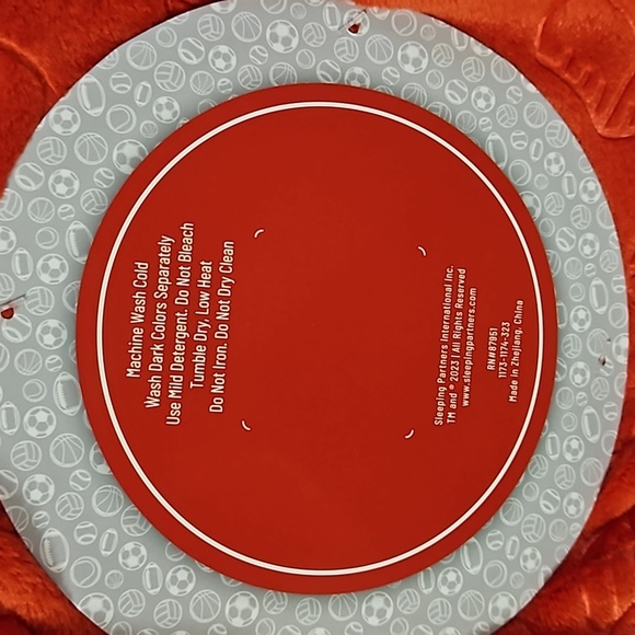 Luxe Orange Red Sports Plush Throw Basketball Baseball Football Tennis 50" x 60" - Picture 3 of 5